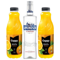 Vodka Amundsen Cappy Pomeranč 100% set