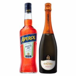 Aperol Aperitivo Cinzano Prosecco D.O.C. set