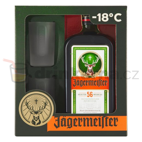 Jägermeister 0,7 l & 2x sklo GB