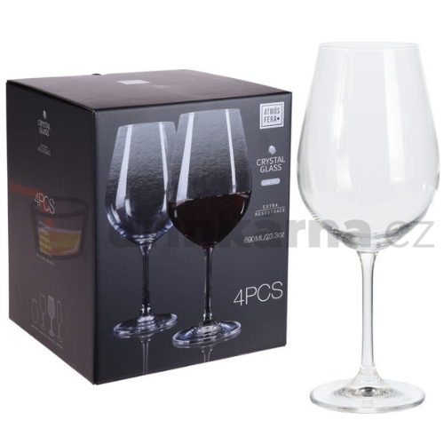 Sada sklenic na víno Excellent Crystalline 690 ml